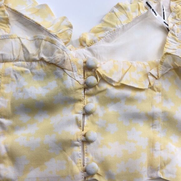 Charlie‎ Holiday Fable Yellow Top Size XS - Picture 8 of 10